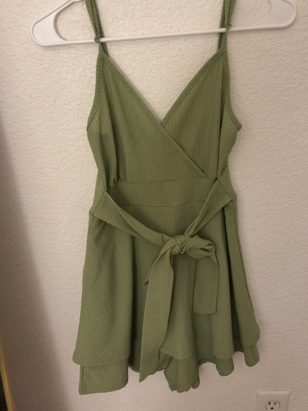 Rolla Coster Olive Green Wrap Mini Dress